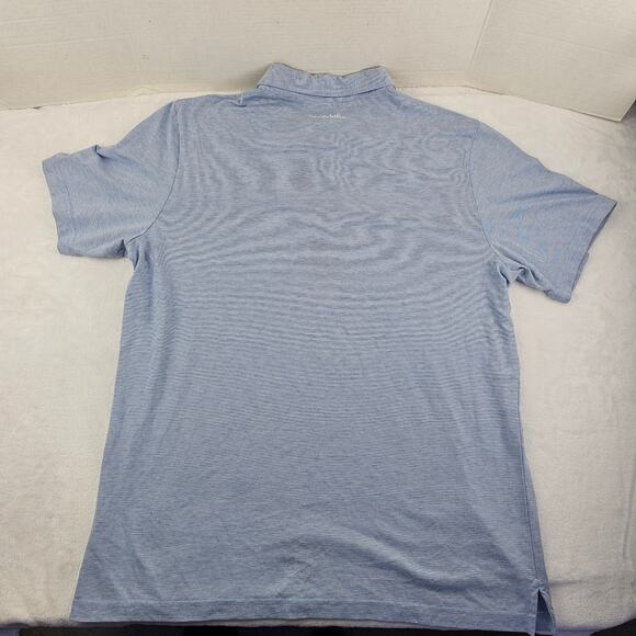 Travis Mathew Men's Polo Shirt Sky Blue Size Extra Large - Picture 6 of 8